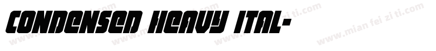 condensed heavy ital字体转换
